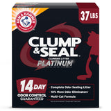 ARM & HAMMER Clump & Seal SLIDE Platinum Cat Litter – Low-Maintenance Litter for Busy Professionals, 37 lb Bulk