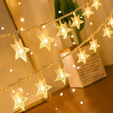ANJAYLIA Star-Shaped String Lights – Holiday Gift for Her, Indoor Christmas and Bedroom Ambiance