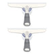White & Gray - 10 inch (Pack of 2)