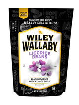 Wiley Wallaby Black Licorice Beans – Romantic Valentine's Day Treat for Couples, Soft Chewy Candy