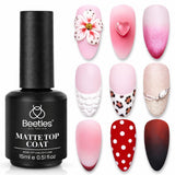 Beetles Matte Gel Top Coat – Clean-Air Beauty Routine Option, 9-Ingredient Non-Toxic Matte Finish for Sensitive Users