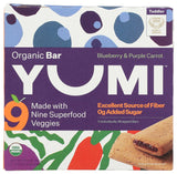 Yumi Bar Blueberry Purple Carrot Simple Organic Toddler Bar with Short, Clean Ingredient List