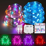 Fairy Lights Less is More – Effortless Curtain and Headboard Wrap, 50 LED Dimmable String Lights 2 Pack