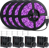 Lumify Home Glow Party Light for Kids' Room, USB Powered Blacklight Strip for Halloween