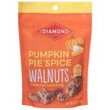 Diamond of California Pumpkin Pie Spice Walnuts – Mindful Snacking for Self-Care Nights, 4 oz Single-Serve Pouch
