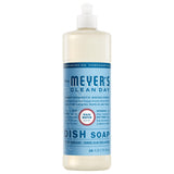 Mrs. Meyer's Clean Day Dish Soap Rain Water – Child-Friendly Sink Soap, Cruelty-Free and Phthalate-Free for Busy Families