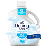 Downy Free & Gentle Unscented Fabric Softener for Intentional Home Living, Minimal Bulk Laundry Supply