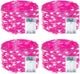 Pink - 4 pack 50 LED