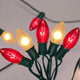 C9 Incandescent - Clear Red/White