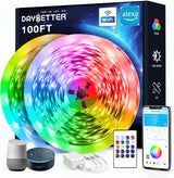 DAYBETTER Smart WiFi LED Strip Lights – 16 Million Color Bedroom Decor with App and Voice Control
