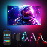 Govee LED Backlight Strip – Designer-Approved Ambient Glow for 40-50 inch TVs, 7.8ft Flexible RGBIC
