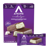 Atkins Endulge Coconut Bar – Commute-Friendly Grab-and-Go Bite for Busy Professionals, 1.41oz