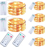 innolife Fairy Lights 6 Pack – Cool-to-Touch Kids Room Decor with No Flame, No Heat and Battery Timer