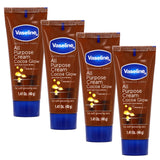 Vaseline Cocoa Butter Healing Cream – Travel Tube Moisturizer for Beach Bags and Outdoor Adventures, Four 1.41 FL Oz