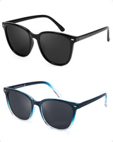 FIMILU 2-Pack Oversized Polarized Sunglasses – UV400 Coverage for Everyday Eye Safety in Bright Conditions