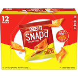 Cheez-It Snap'd Desk Drawer Snacks, Pre-Portioned Cheese Cracker Chips 20ct Box
