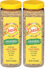 Dash Salt-Free Seasoning Blend, Original, 21 Ounce – Family Table Salt Substitute for Picky Eater Dinners
