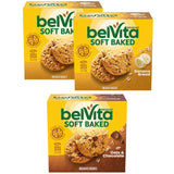 belVita Soft Baked Breakfast Bars 3-Box Pack – Clean-Label Snack for Daycare, Lunchboxes and Playdates