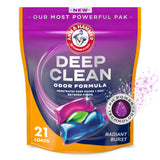 ARM & HAMMER Deep Clean Power Paks for Home Gym Laundry Areas, Odor Eliminating Detergent for Active Wear