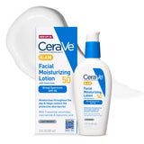 CeraVe AM Facial Lotion SPF 50 – Self-Care Essentials with Hyaluronic Acid & Barrier-Repair Ceramides
