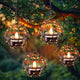4-Pack, Hanging Lanterns Solar Tealights