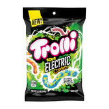 Trolli Electric Crawlers Sour Gummy Worms – Neon Worm Candy for Bedroom Snack Drawers and Road Trips