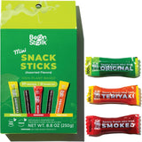 Bean Stalk Savory Vegan Mini Snack Sticks - Assorted Flavors - Adventure-Ready Plant-Based Snack for Outdoor Enthusiasts