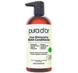 PURA D'OR Biotin Shampoo and Conditioner – Uncomplicated Anti-Thinning Haircare in One Neutral Set, 16oz Gold Label