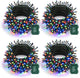 Green Wire 4 Pack - Multicolor