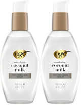 OGX Coconut Milk Anti-Breakage Serum, 4 Fl Oz – Restorative Wind-Down Hair Treatment for Relaxing Bath Time and Nightly Routines