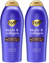 OGX Thick & Full Biotin & Collagen Volumizing Shampoo – Simple Sulfate-Free Wash with One Job: Fullness, 13 fl oz