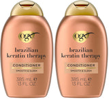 OGX Brazilian Keratin Smoothing Conditioner – Calming Coconut Scented Hair Ritual for Daily Wellness Moments