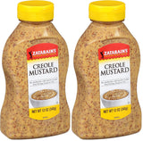 Zatarain's Creole Mustard 12 oz – Camping and Patio Mustard for Open-Air Sandwich Stations