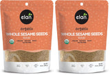 Elan Organic Sesame Seeds for Mindful Pantry Routines, Raw Whole Hulled Superfood Topping for Smoothies and Bowls