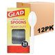 Clear - 24 Count (Pack of 12)