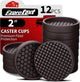 12pcs Round Brown - 2"