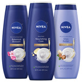 NIVEA Body Wash Nourishing Botanical Blossom – Intentional Skincare Cleanser in Recycled Plastic, Microbiome Gentle Body Wash for Shared Family Bathroom