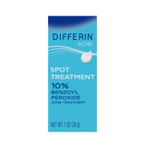 Differin 10% Benzoyl Peroxide Spot Treatment – Quick Study-Break Skincare for Focus Weeks, 1 oz Gel