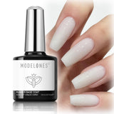 modelones Gel Top Coat and Base Set – Vanity Counter Aesthetic for Cozy Bedroom Decor, No Wipe Soak Off Clear Gel Polish System