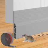Door Draft Stopper – Invisible Floor-Gap Filler in Clear Silicone for a Polished, Clutter-Free Entryway