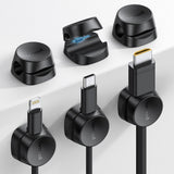 Lamicall Cord Organizer – Home Office Desk Cable Manager for Distraction-Free Workstations, Adhesive Spring Clips