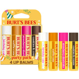 Burt's Bees Natural Lip Balm Variety – Intentional Daily Skincare with 100% Natural Origin, 4 Pack