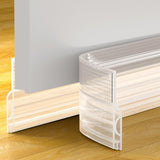 VibraGate Bottom Blocker Door Strip – Warm Interior Doorway Styling, Noise Insulation with Refined Look