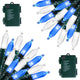 Blue & White - 50 LEDs x 2 Pack