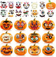 36 horror pumpkin stickers