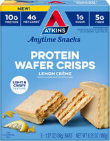 Atkins Protein Wafer Crisps – Get Well Soon Gift for Diabetic Family Members, 1g Sugar Sweet Treat