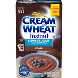 Cream of Wheat Instant Cocoa Cereal – Lower Sugar Wellness Breakfast for Mindful Mornings, 10 Single-Serve Packets