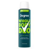 Degree Men Active Fresh Whole Body Deodorant Spray for Sensitive Skin Care, Aluminum Free 72H Odor Protection