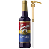 Torani Lavender Flavored Syrup 750ml for Office Break Room and Co-Working Space, Calming Floral Flavor for Long Focus Sessions
