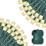 HolidayAura Ambient String Lights – 8 Lighting Modes Indoor Holiday Decor for Cozy Reading Nook and Fireplace Mantel Styling